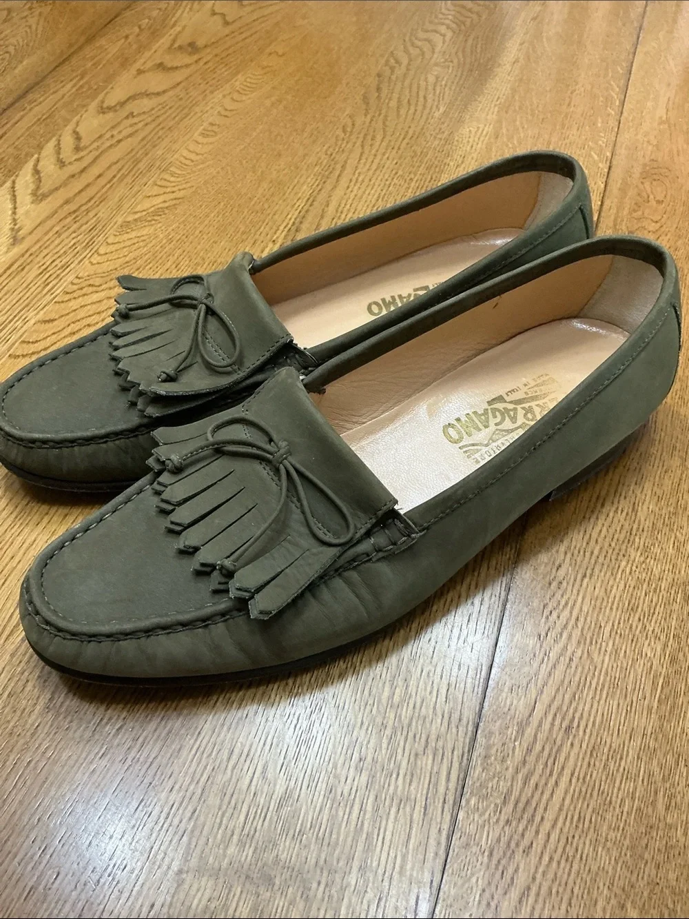 Men’s Salvatore Ferragamo brown slip on loafer. Size 10D. Barely worn! Gorgeous!